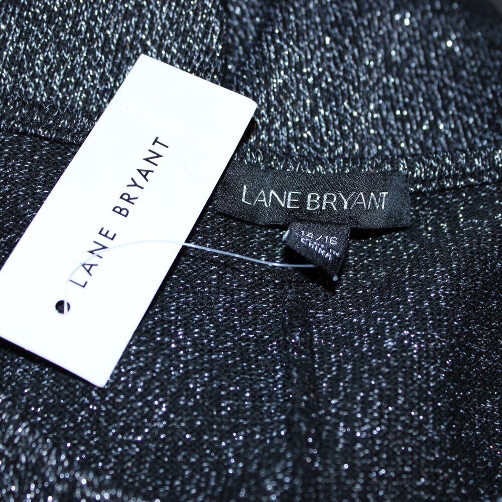 Lane Bryant Knit Top Black with Silver 14/16 NWT - Picture 5 of 5
